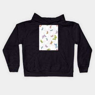 Glass Butterflies Kids Hoodie